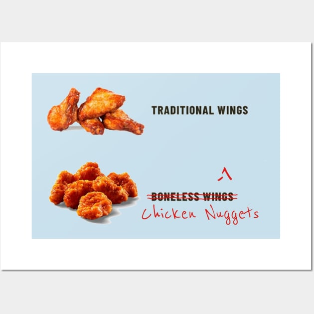 They Aren't Boneless Wings! Wall Art by EarB&B Disney Podcast